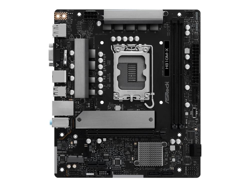 ASRock H810M-H Moderkort - Intel H810 - Intel LGA1851 - DDR5 RAM - Micro-ATX ASRock H810M-H Moderkort - Intel H810 - Intel LGA1851 - DDR5 RAM - Micro-ATX